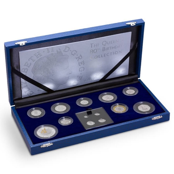 Picture of Elizabeth II, (Queen’s 80th Birthday 13 Coins) 2006 Silver Proof Set