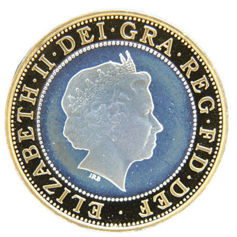 Picture of Elizabeth II, £2 (Marconi) 2001 Proof Silver Piedfort - in original case