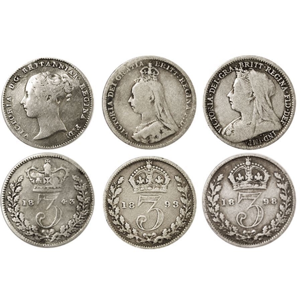 Picture of Victoria, Threepence Type Set