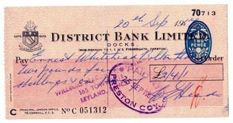 Picture of District Bank Ltd., (Preston) Docks 19(56) Used