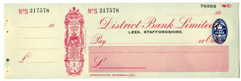 Picture of District Bank Ltd., Leek, 19(32) Unissued
