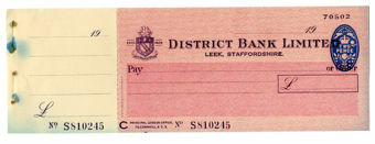 Picture of District Bank Ltd., Leek, 19(48) Unissued