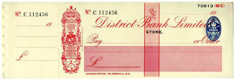 Picture of District Bank Ltd., Stone, 19(31). Unissued