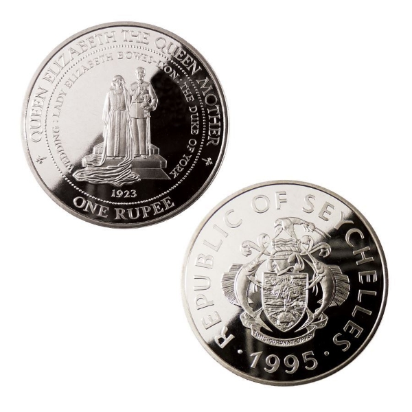 Picture of Seychelles Queen Mother Proof Crown, 1995.