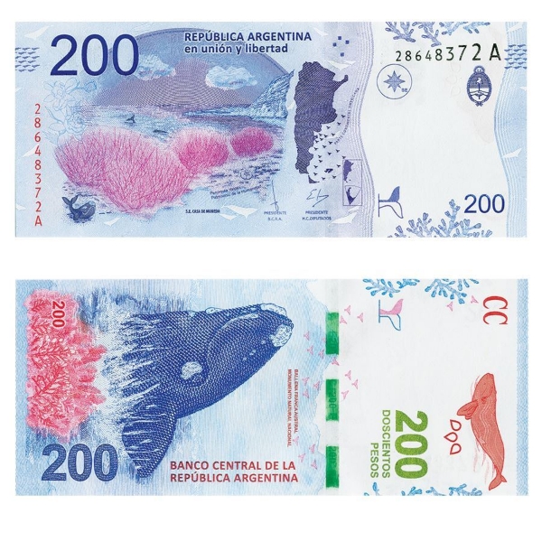 Picture of Argentina 200 Pesos P364/TBB420  Unc