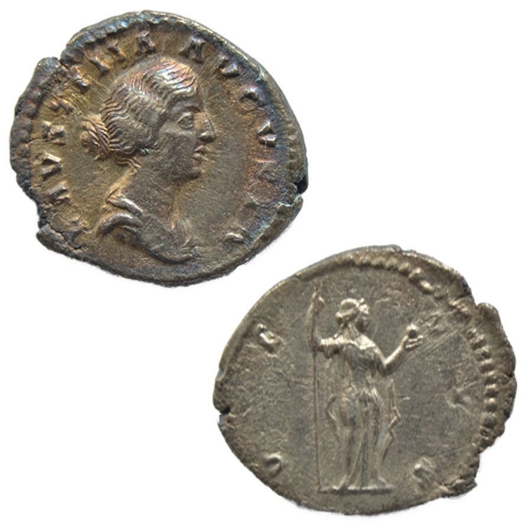 Picture of Faustina Junior, Silver Denarius, Good Very Fine