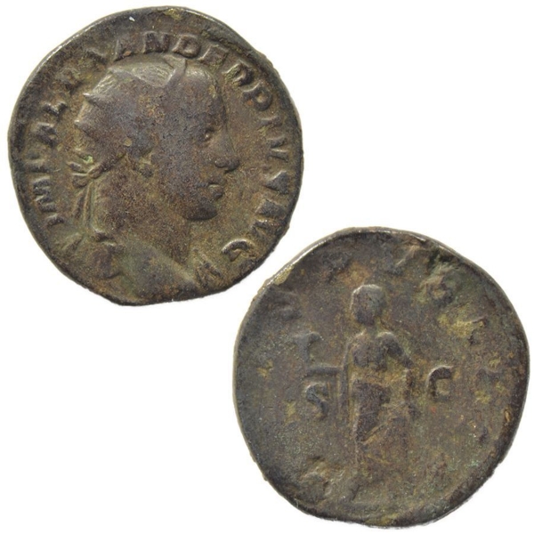 Picture of Severus Alexander, AD 223-235, Ӕ Dupondius. VF
