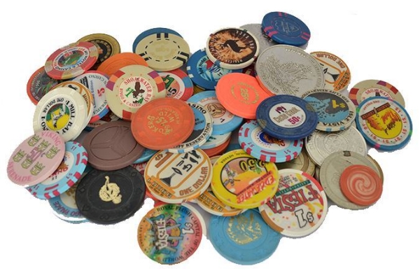 Picture of Collection of 107 Gambling Chips