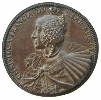 Picture of France, Christine of France Medallion by Dupre, 1637. Very Rare