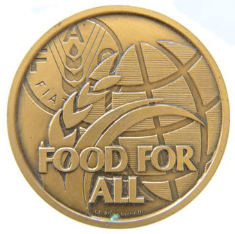 Picture of UN FAO Bronze Medal for World Food Summit, 1996