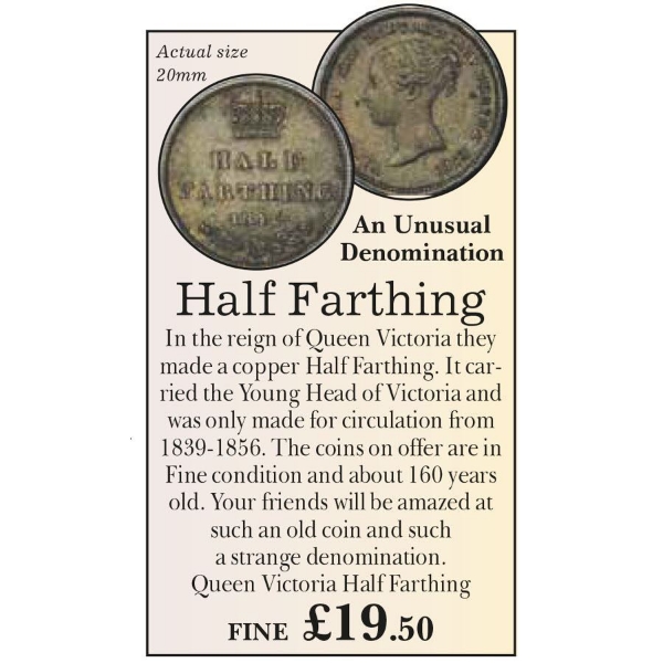 Picture of Victoria, Half Farthing Fine