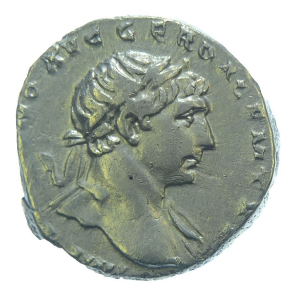 Picture of Trajan, AD 98-117, Denarius. Good VF+