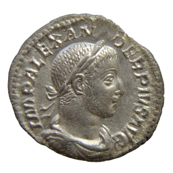 Picture of Severus Alexander, AD 222-235, AR Denarius. Good EF