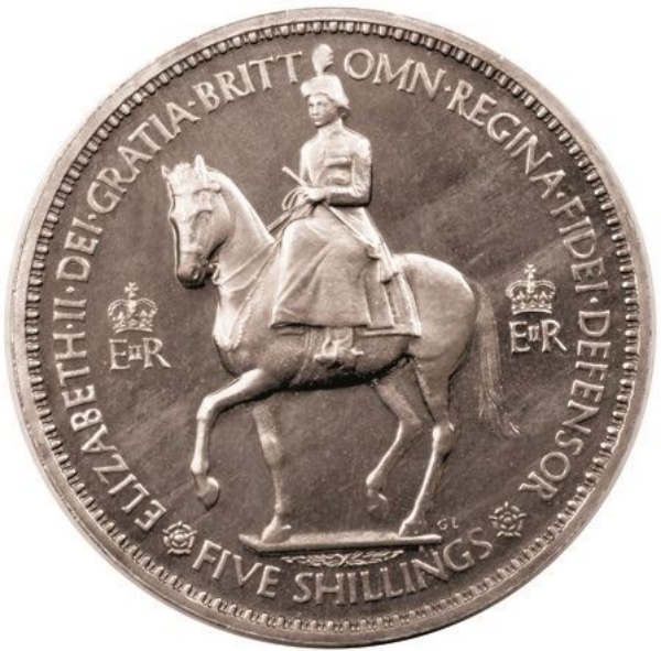 Picture of Elizabeth II, Crown (Coronation) 1953 Very Fine