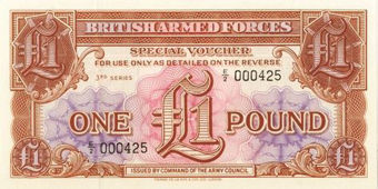 Picture of British Armed Forces Spec Numbers First/Last Matched Numbers (set of 22 notes)
