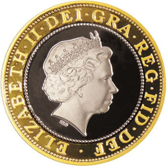 Picture of Elizabeth II, £2 (Marconi) 2001 Piedfort