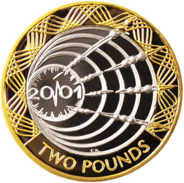 Picture of Elizabeth II, £2 (Marconi) 2001 Piedfort