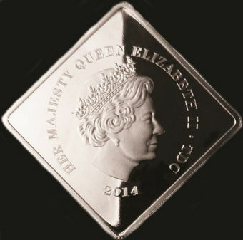 Picture of Tristan da Cunha, Crown 2014 (Tristão da Cunha & Ship) Silver Plated Proof