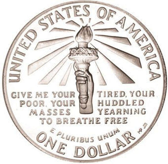 Picture of United States of America, 1986 Statue of Liberty Dollar & Half Dollar Proof