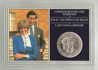 Picture of Elizabeth II, Bubble Pack Crown 1981 (Charles & Diana)