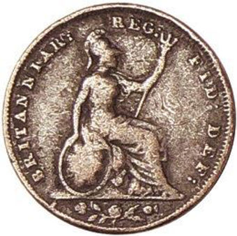 Picture of Victoria, Farthing (Young Head) Copper Fine