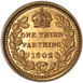 Picture of Edward VII, One Third Farthing 1902 Brilliant Unc