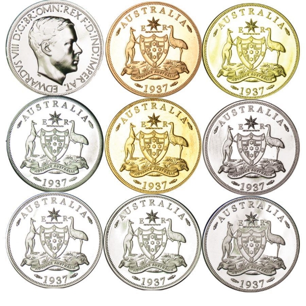 Picture of Australia, Edward VIII, Plain Edge Patina Collection