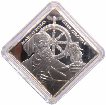 Picture of Tristan da Cunha, Marco Polo Silvered Crown In Capsule