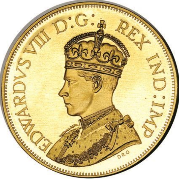 Picture of Canada, Edward VIII, Dollar Patina Crowned Bust Goldine/Bronze