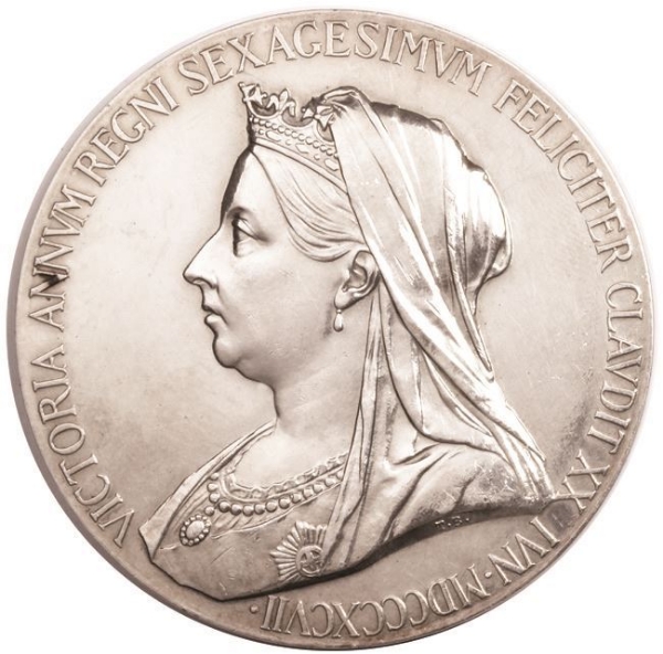 Picture of Victoria, 1897 Large Silver Medallion Extremely Fine