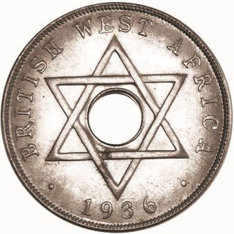 Picture of British West Africa, Edward VIII, Penny Error KN Mint, 1936