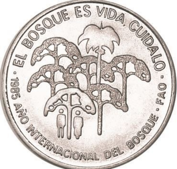 Picture of Cuba, 1 Peso 1985 Bosque FAO CN Unc