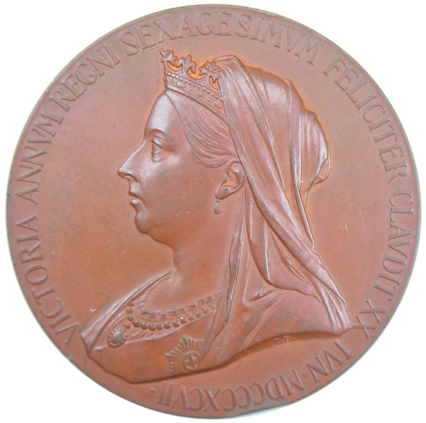 Picture of Victoria, 1897 Large Bronze Medallion Extremely Fine