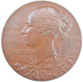 Picture of Victoria, 1897 Large Bronze Medallion Extremely Fine
