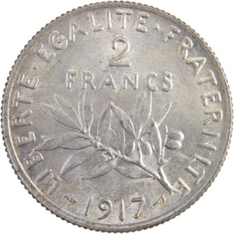 Picture of France, 3 Coin Set 1917 Extremely Fine