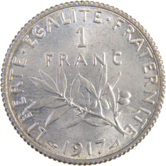Picture of France, 3 Coin Set 1917 Extremely Fine