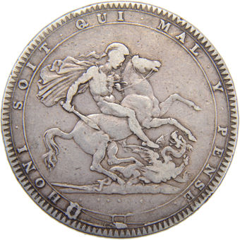 Picture of George III, Crown (1818-1820) Very Good