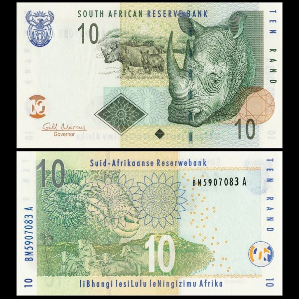 Picture of South Africa 10 Rand  P128 Unc