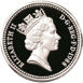 Picture of Elizabeth II, £1 (Crowned Royal Shield of Arms) 1988 Silver Proof Piedfort