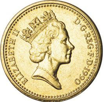 Picture of Elizabeth II, £1 (Welsh Pound) 1990 Unc