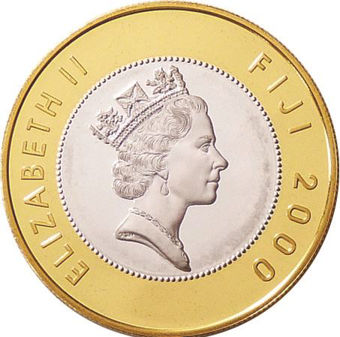 Picture of Fiji, 10 Dollars 2000 Queen Mother 100th Birthday Proof Sterling Silver