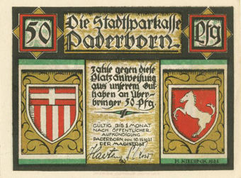 Picture of Germany Paderborn Coronation King & Queen Notgeld (4)