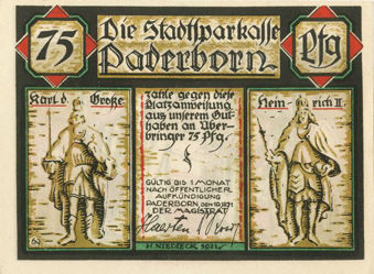 Picture of Germany Paderborn Coronation King & Queen Notgeld (4)