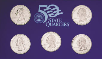 Picture of United States of America, 2000 5 State Quarters Set Clad Proof S