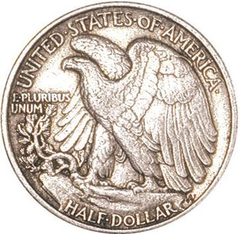 Picture of United States of America, WW2 Walking Liberty Half Dollar