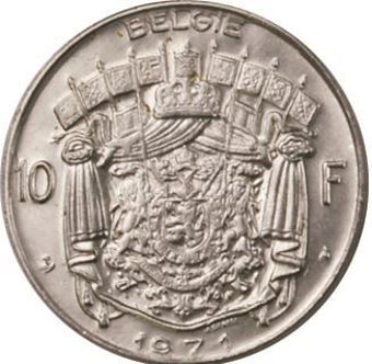 Picture of Belgium, set of 10 pre Euro Coins