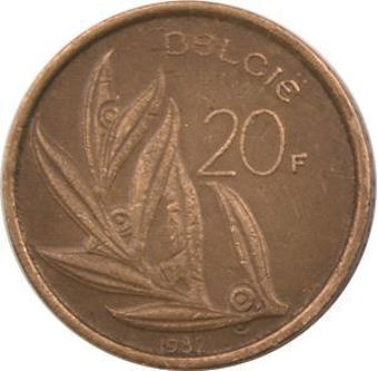 Picture of Belgium, set of 10 pre Euro Coins