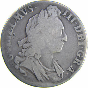 Picture of William III, Crown (1695-1696) Very Good-Fine