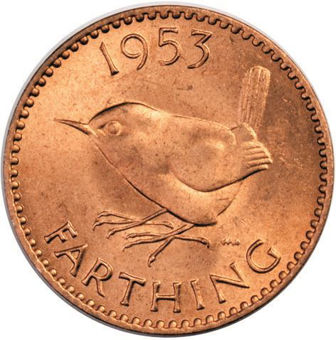 Picture of Elizabeth II, Farthing 1953 Brilliant Unc