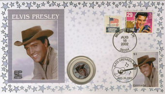Picture of Elvis Coin Cover in Cowboy Hat